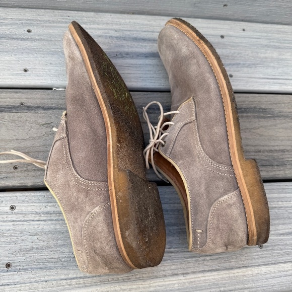 Johnston & Murphy Men's Suede Oxford Shoes 10.5 - Taupe - Picture 11 of 16